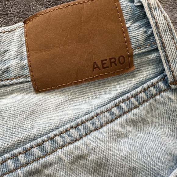 Aeropostale AERO High Rise Baggy Jeans Size 00 Light Wash - Picture 3 of 8